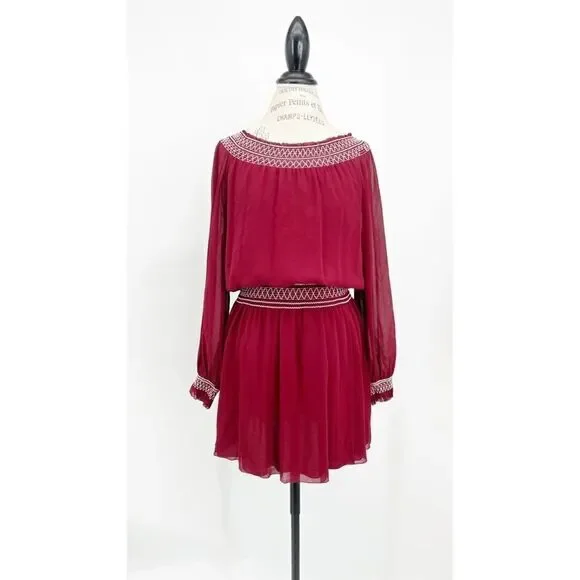 TORY BURCH Indie off-the-shoulder Mini Dress US 8